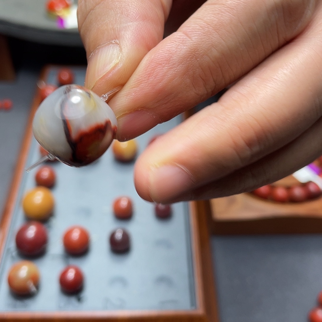 未镶嵌单珠南红玛瑙  17