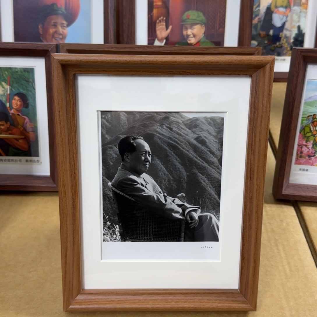 毛爷爷老照片 庐山藤椅