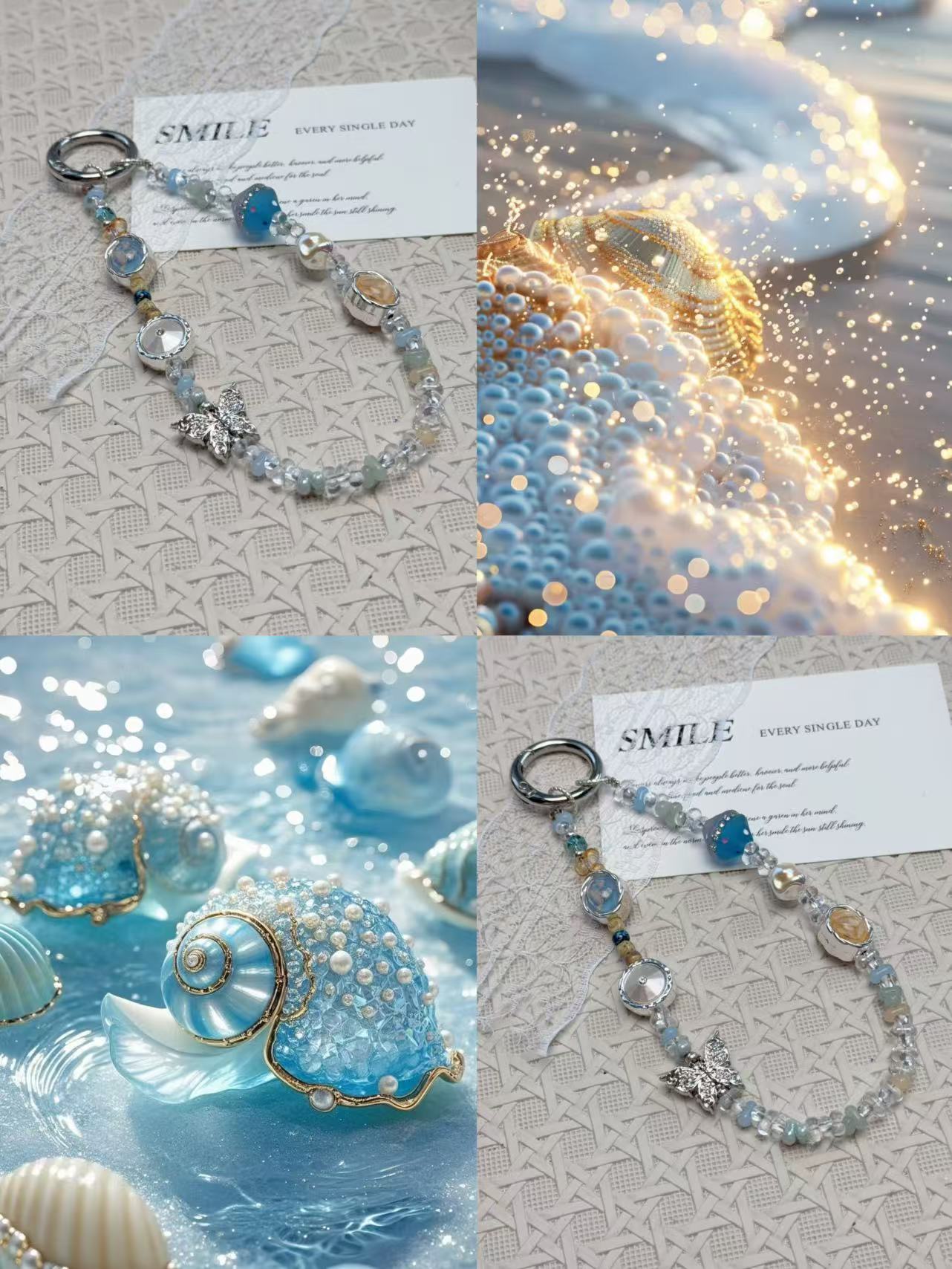 B016原创进口米珠高端手机链［共舞］