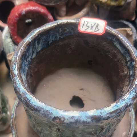 红陶咫粗陶花盆手工