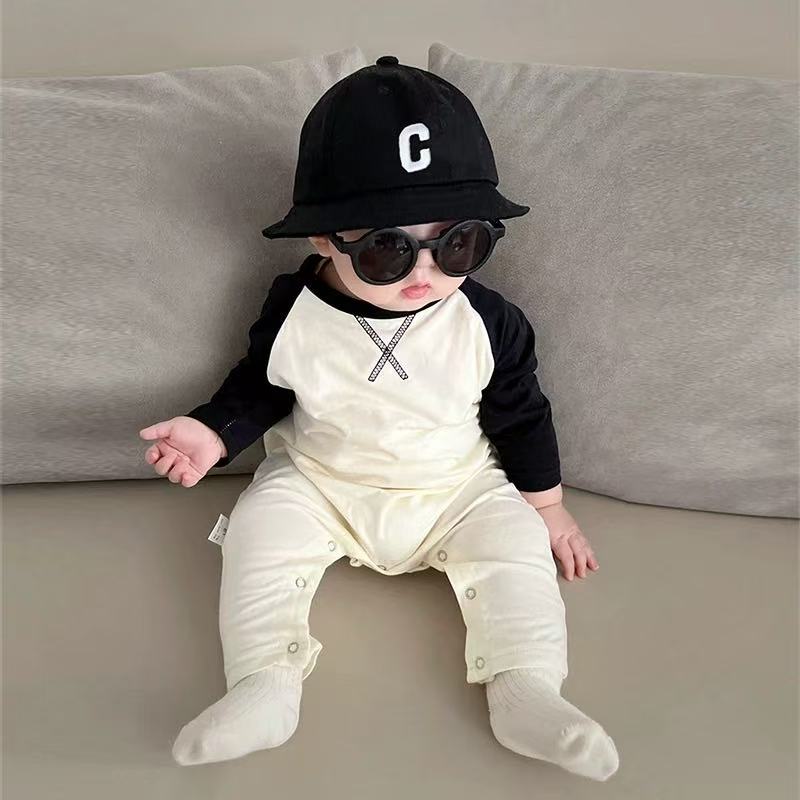 婴童夏季短爬男女宝宝包屁衣短袖哈衣爬服婴童服装