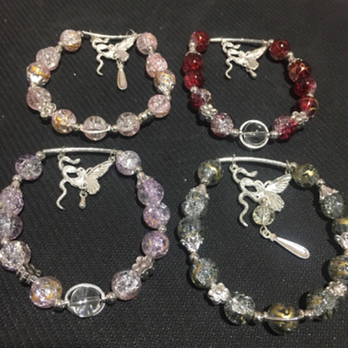 合成金属琉璃手链 蝴蝶蛇手链 1盒12盒