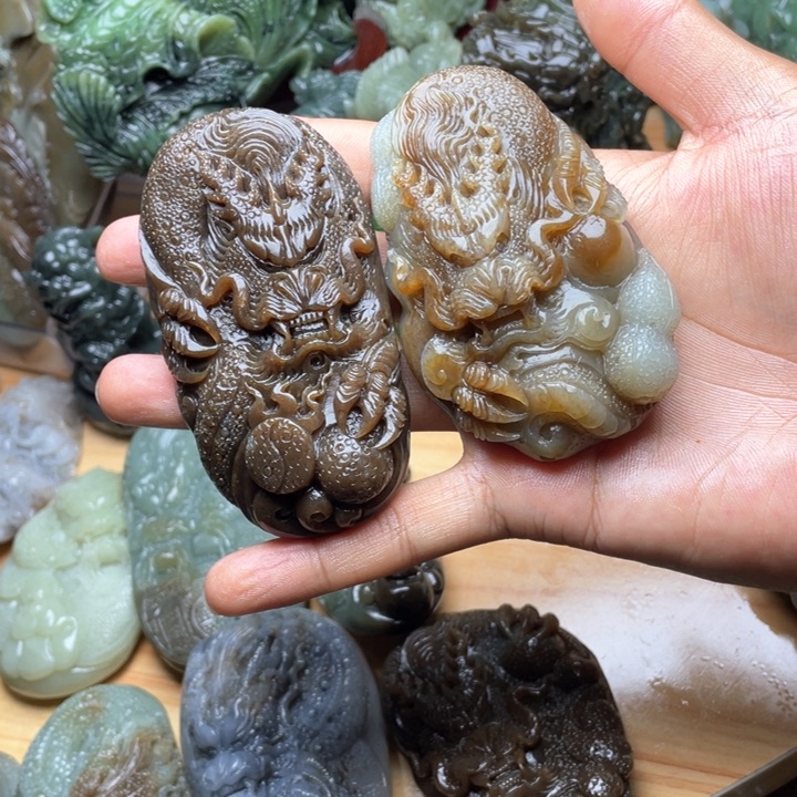 和田玉未镶嵌挂件b****l