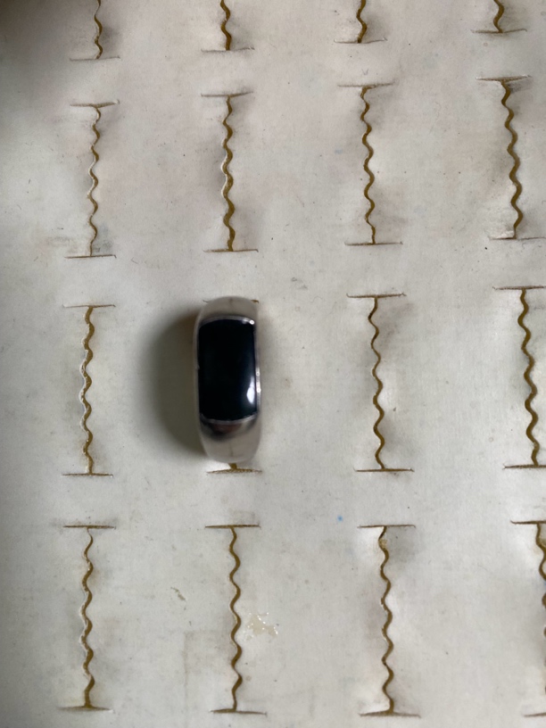 天然A货墨翠男戒