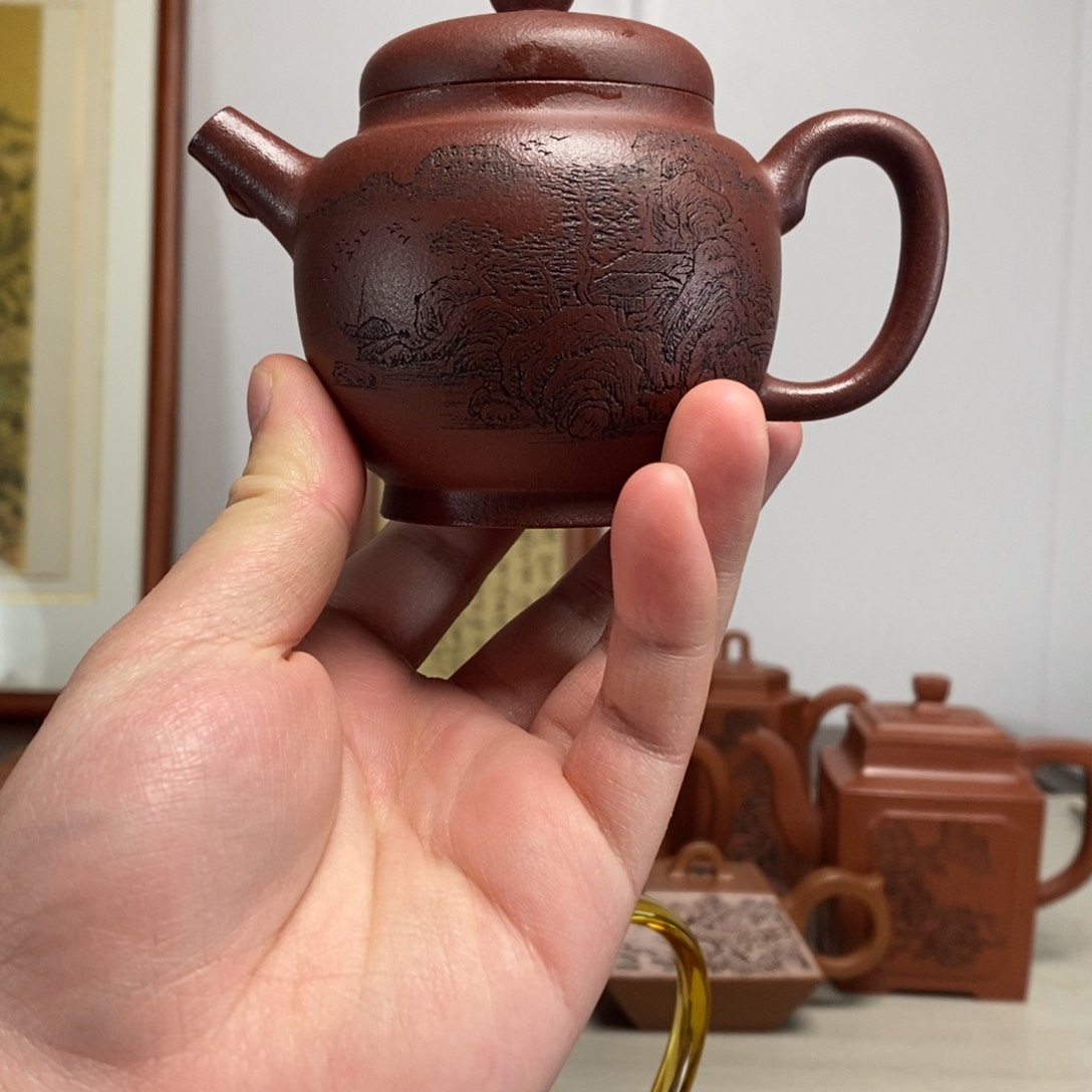 紫砂茶壶原矿泥料传统工艺制作