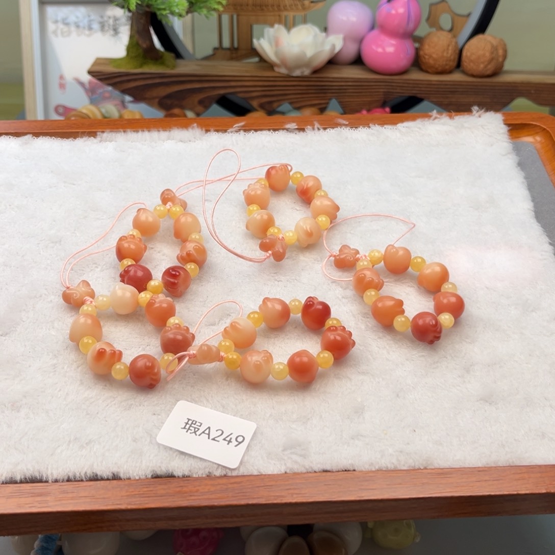 菩提根/象牙果手串11mm瑕猫爪挂件随机一串a249