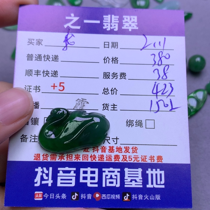 翡翠颈饰未镶嵌我*宝