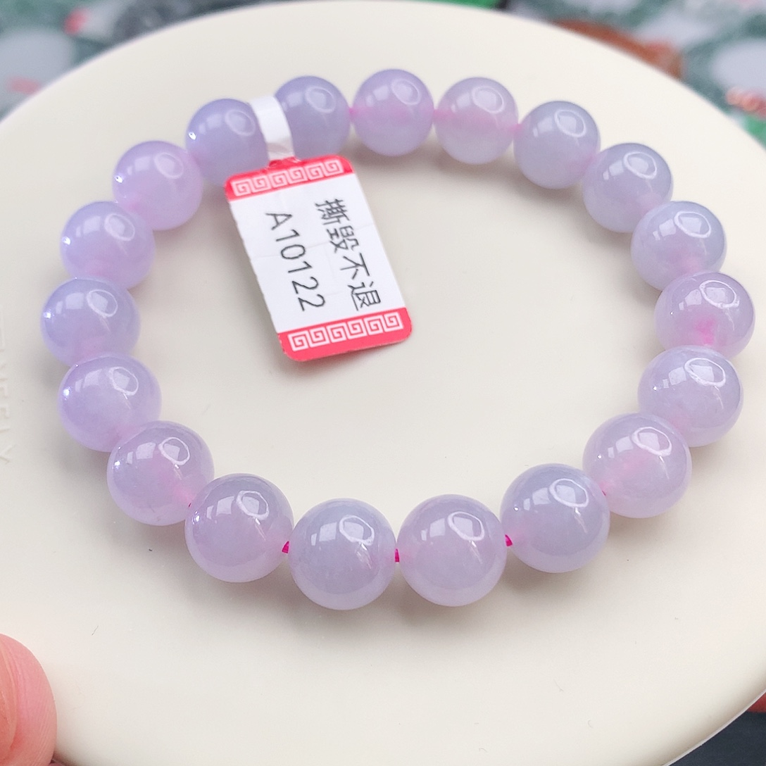 致***春手链翡翠未镶嵌翡翠10mm