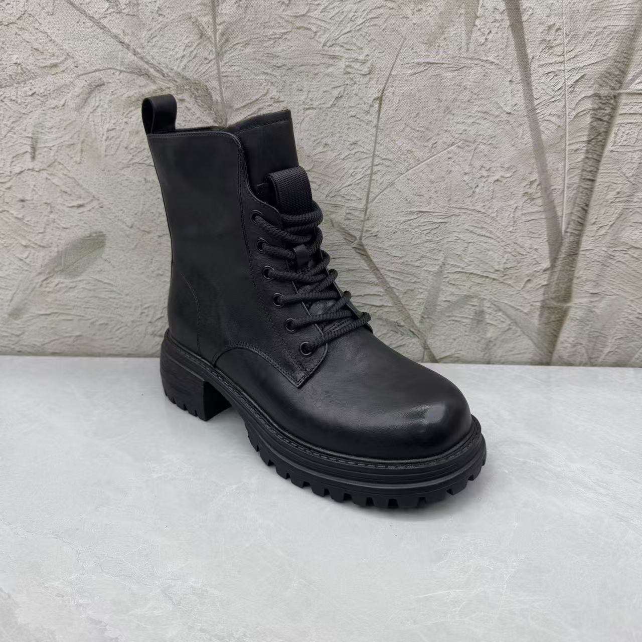 短靴女女靴子（牛皮）女 70835 绒