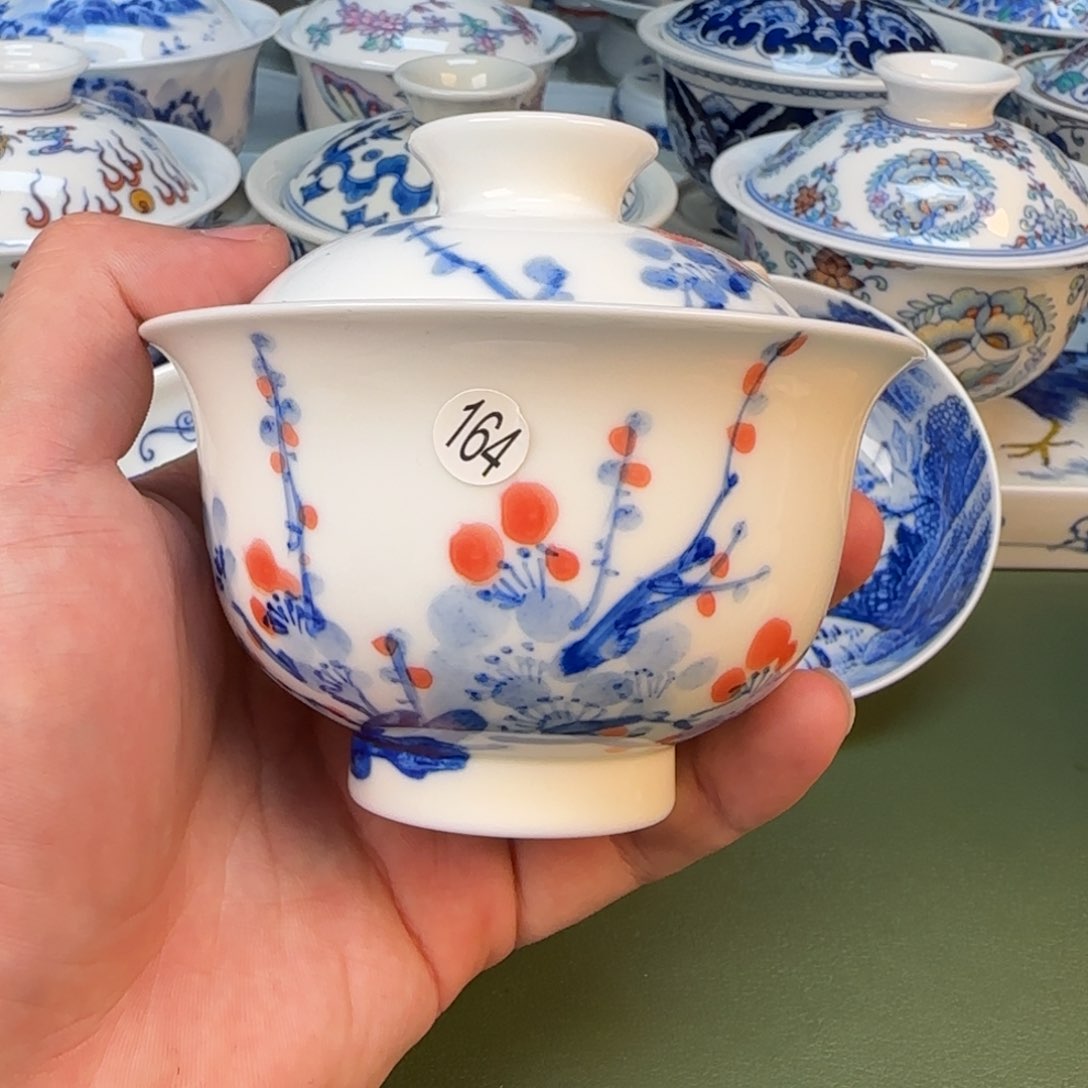 彦祖纯手工手绘茶具164