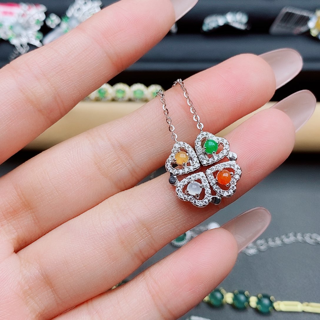 翡翠戒指银S925镶嵌11111