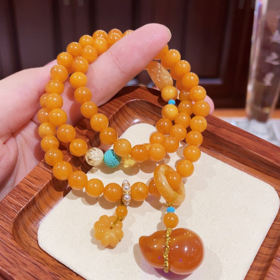 蜜蜡手链未镶嵌手串
