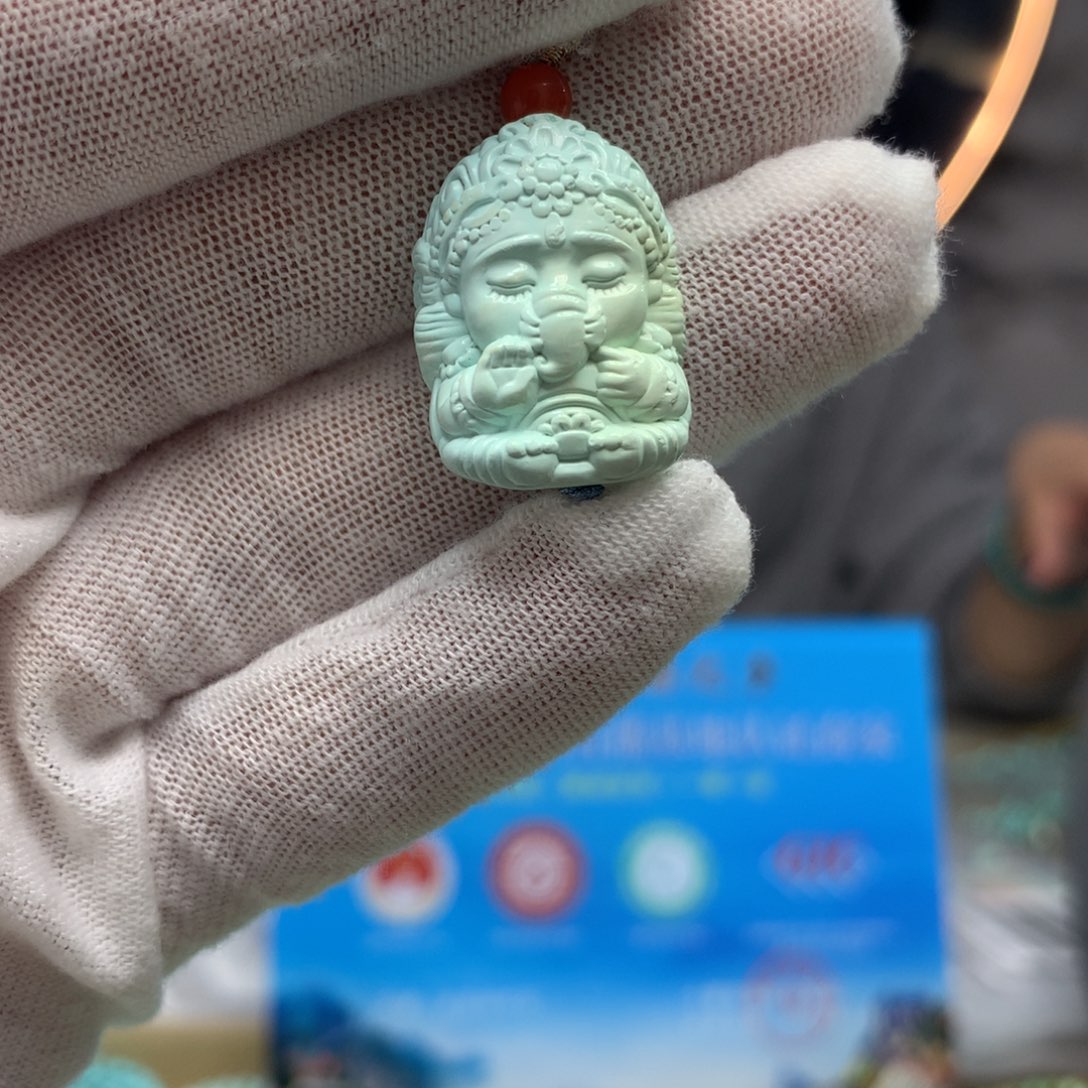 绿松石挂件未镶嵌