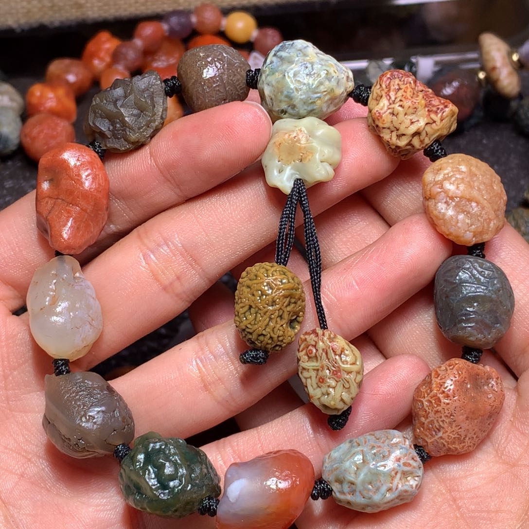 未镶嵌玛瑙/玉髓珠宝半成品