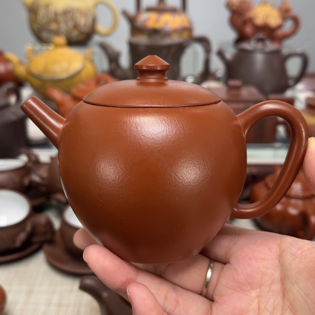 紫砂茶壶朱泥老壶