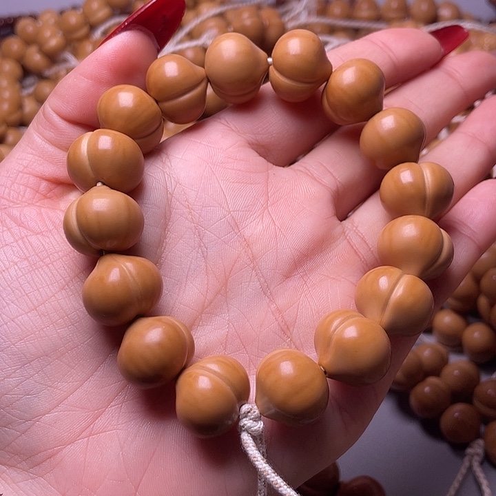 手串猴头核桃17尺寸镜面柯基屁桃手持全品无暇