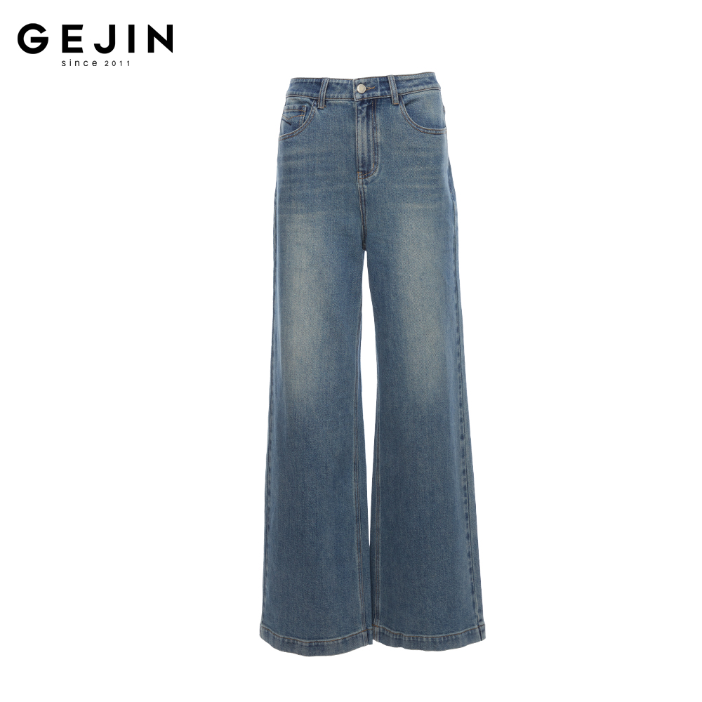 GEJIN/歌锦2025春季新款时尚气质高腰休闲女士牛仔裤9122530106