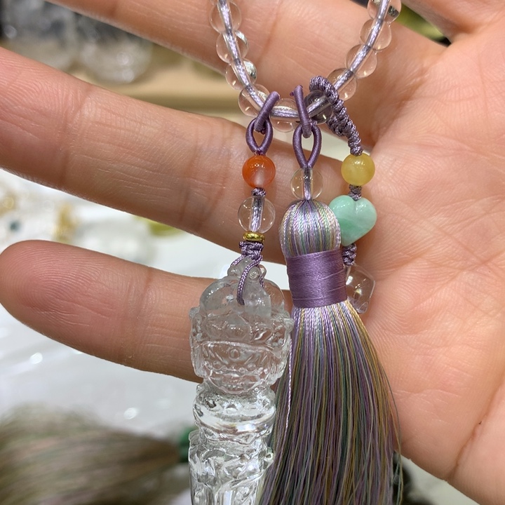 水晶颈饰未镶嵌天然