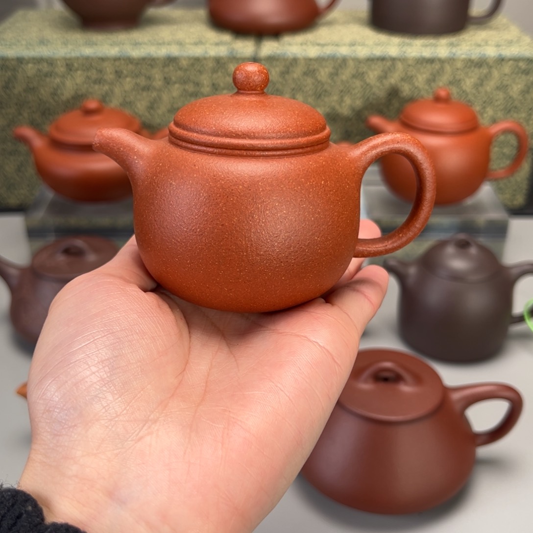 紫砂茶壶红降坡匏樽130c c