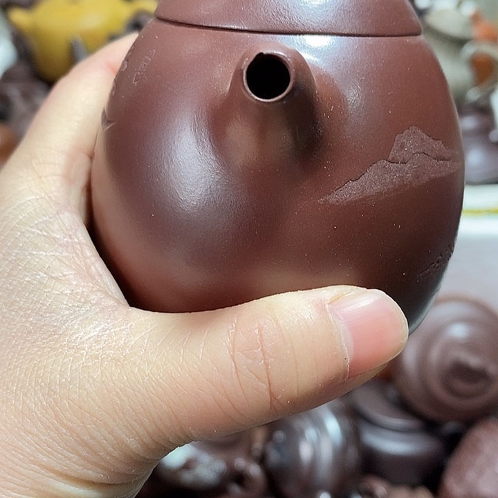 紫砂茶壶嘴磕微瑕