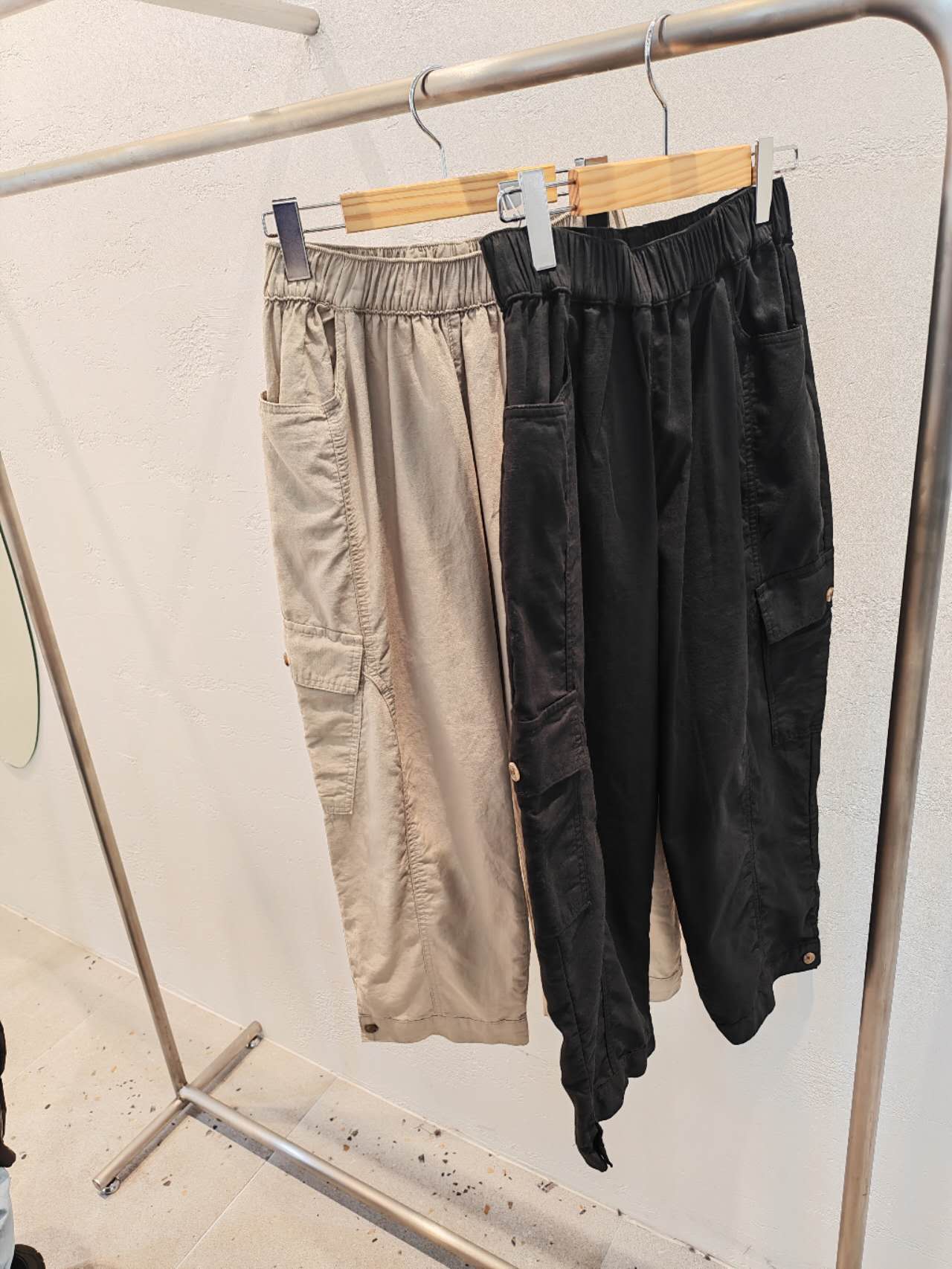 【奈野喜】韩国东大门正品 /松紧腰工装裤【NO退NO换】