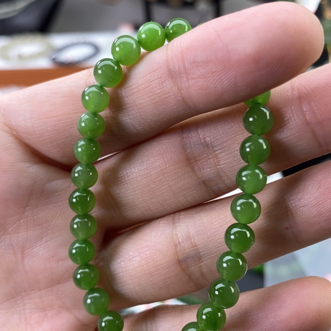 和田玉手串未镶嵌