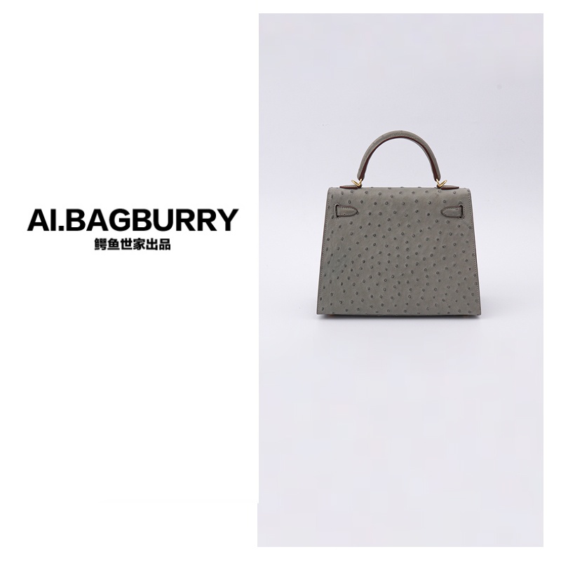 AI.BAGBURRY2025上新好物鸵鸟皮斜挎包