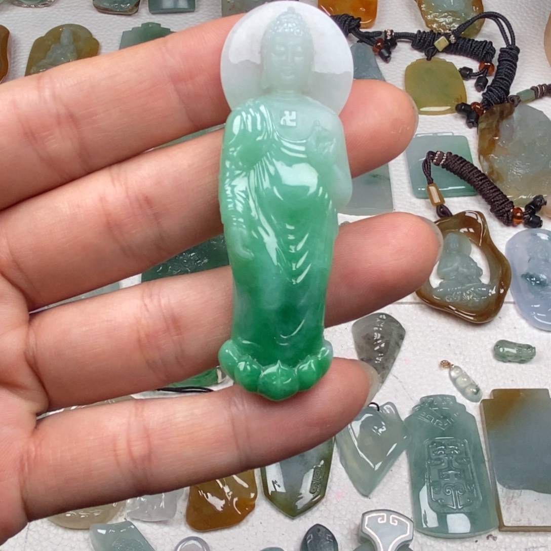 永***茶定制翡翠未镶嵌佛