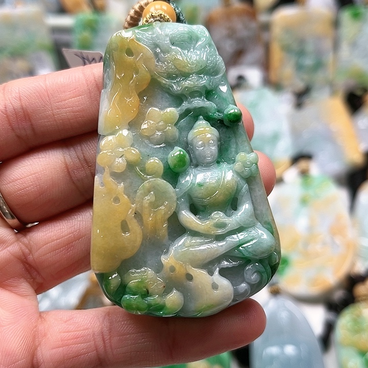 翡翠未镶嵌挂件挂件