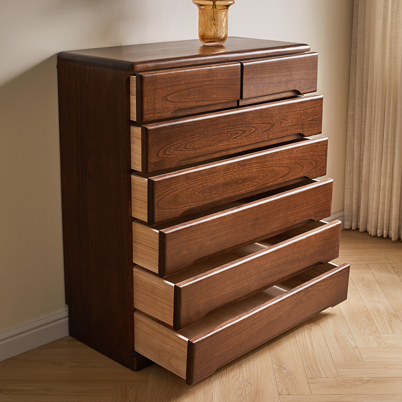 卧室家用斗柜实木七斗柜斗柜落地客厅大容量家用北欧抽屉式新中式