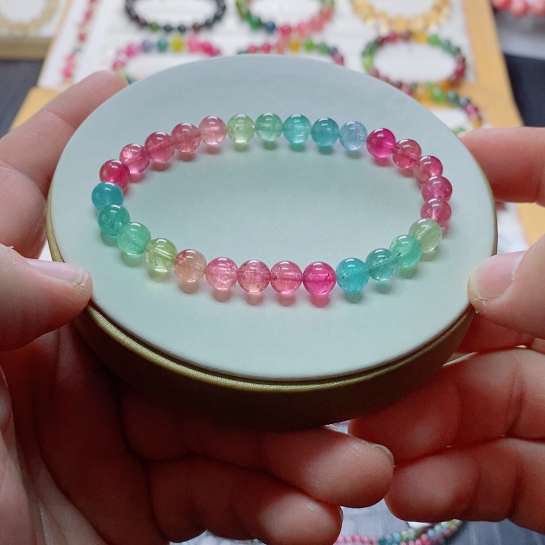 未镶嵌碧玺手链碧玺