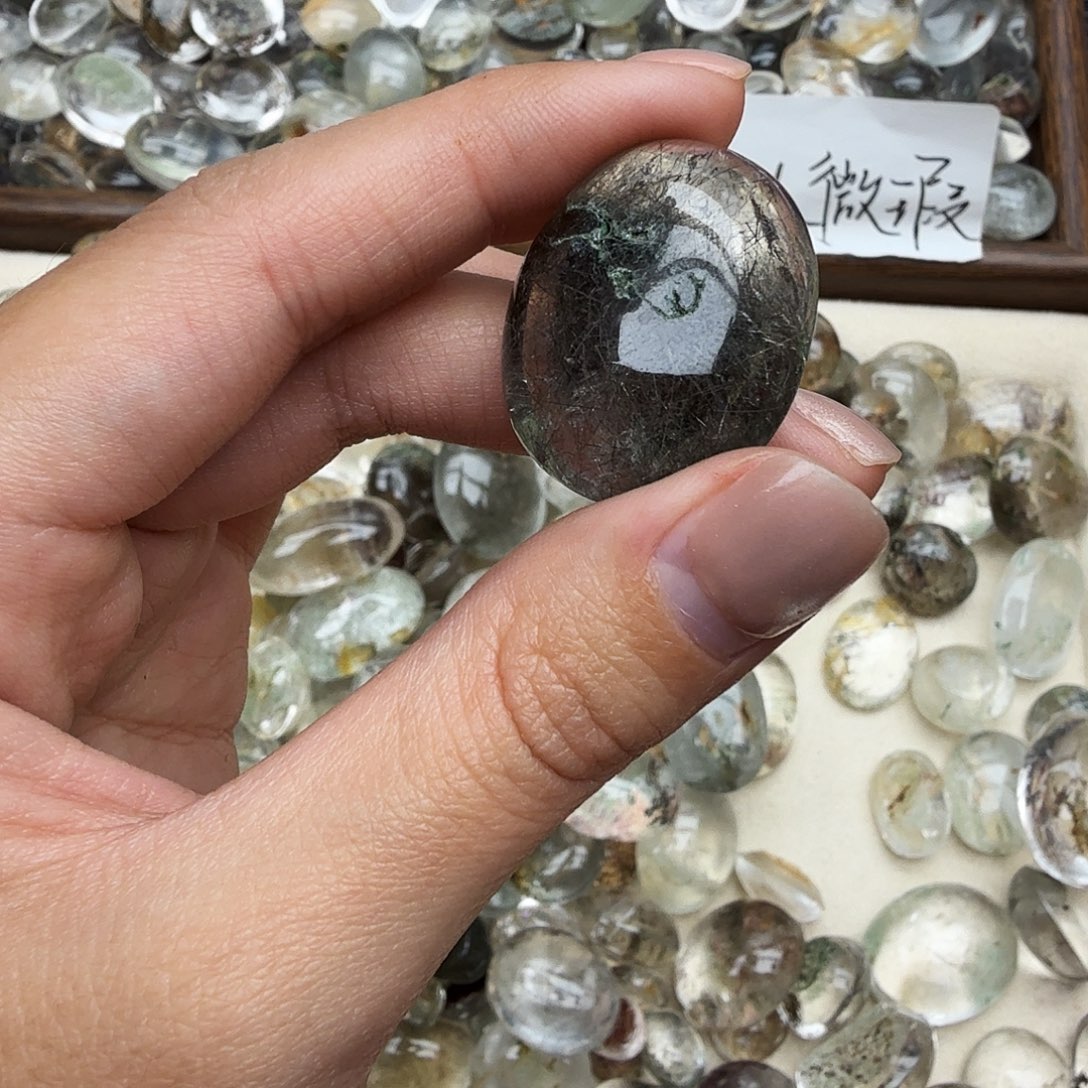 㜲***水晶珠宝半成品未镶嵌