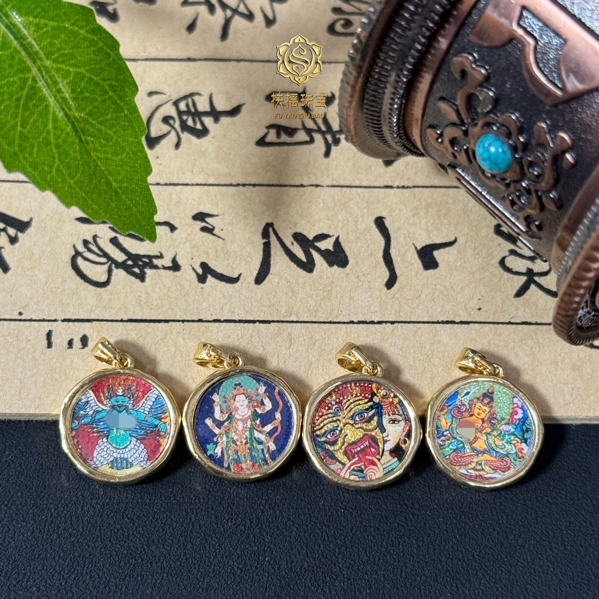 非金属珐琅吊坠 扶摇臻选|贝贝小圆牌卡卡吊坠多样性发货发一