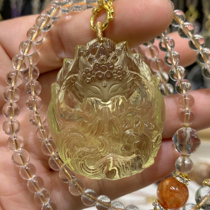 水晶颈饰未镶嵌天然