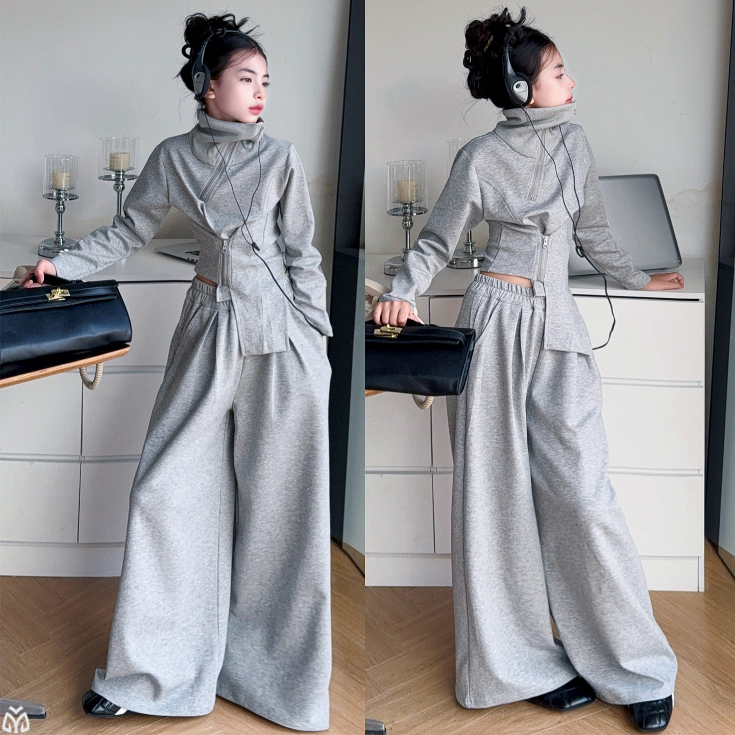 女童套装春秋2025新款韩版儿童休闲运动两件套女大童洋气时髦衣服