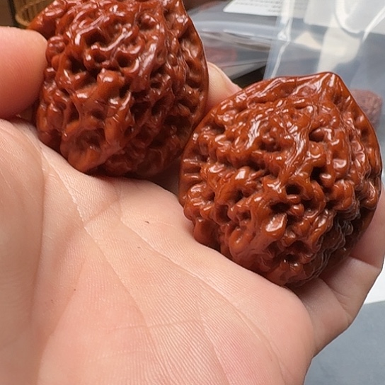 文玩核桃吊坠官帽008