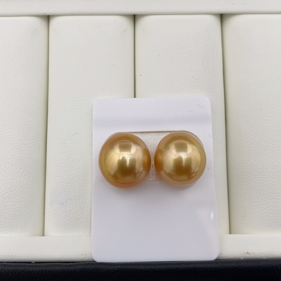 海水珍珠海水极光南洋金珠12-13mm未镶嵌