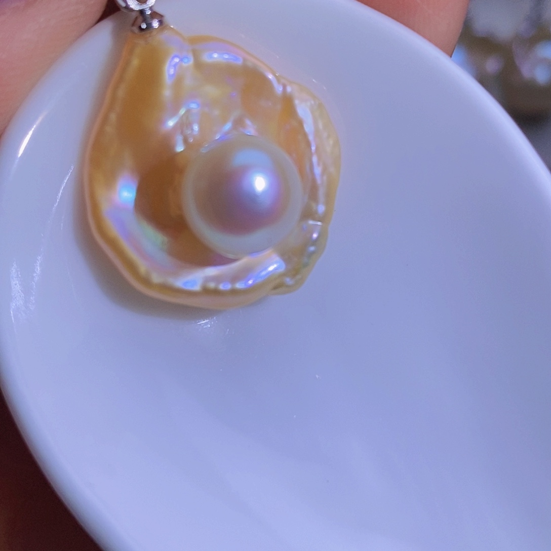 淡水珍珠淡水珍珠银S925镶嵌