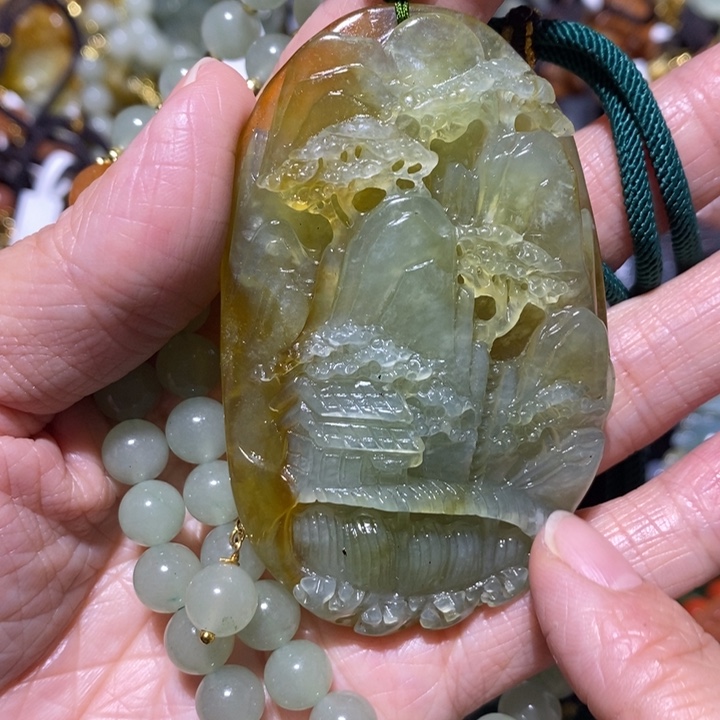 岫玉岫玉吊坠未镶嵌