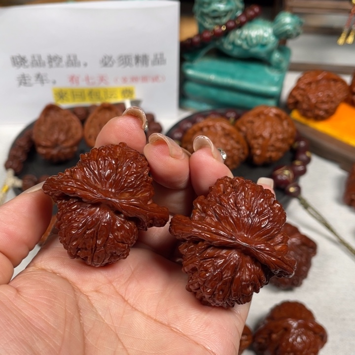 耳***朵文玩核桃吊坠四座楼3LXP#00#