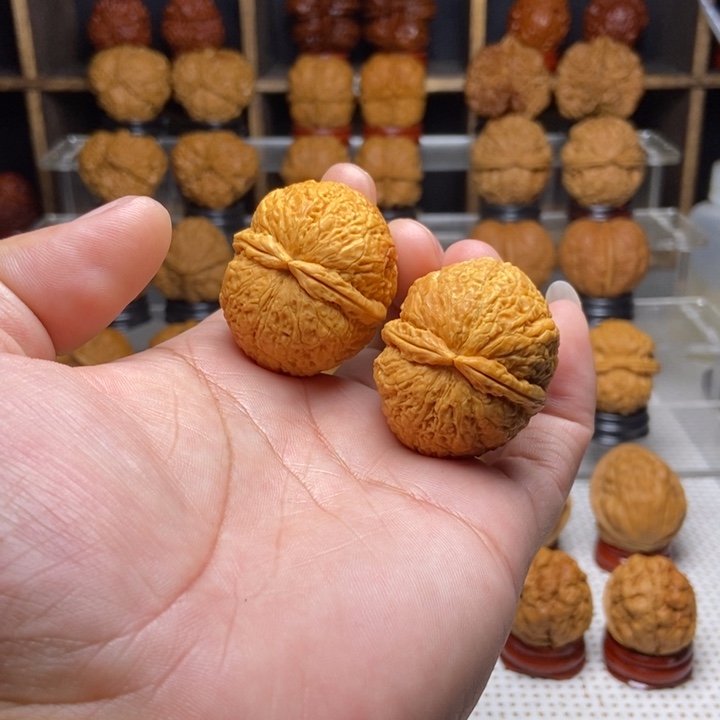 文玩核桃吊坠11擂鼓双金锤