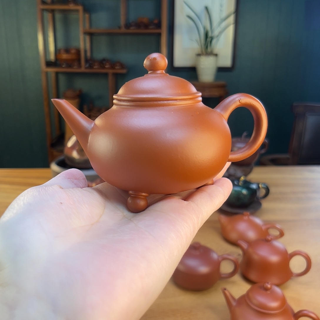 茶壶紫砂倒*三足水平110cc左右