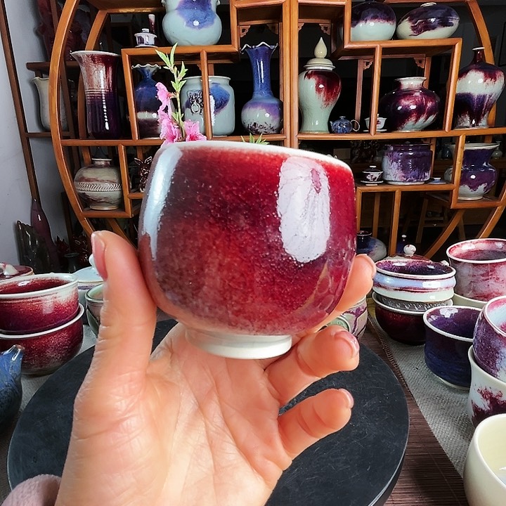 牛家钧窑牛自恒老师钧瓷杯