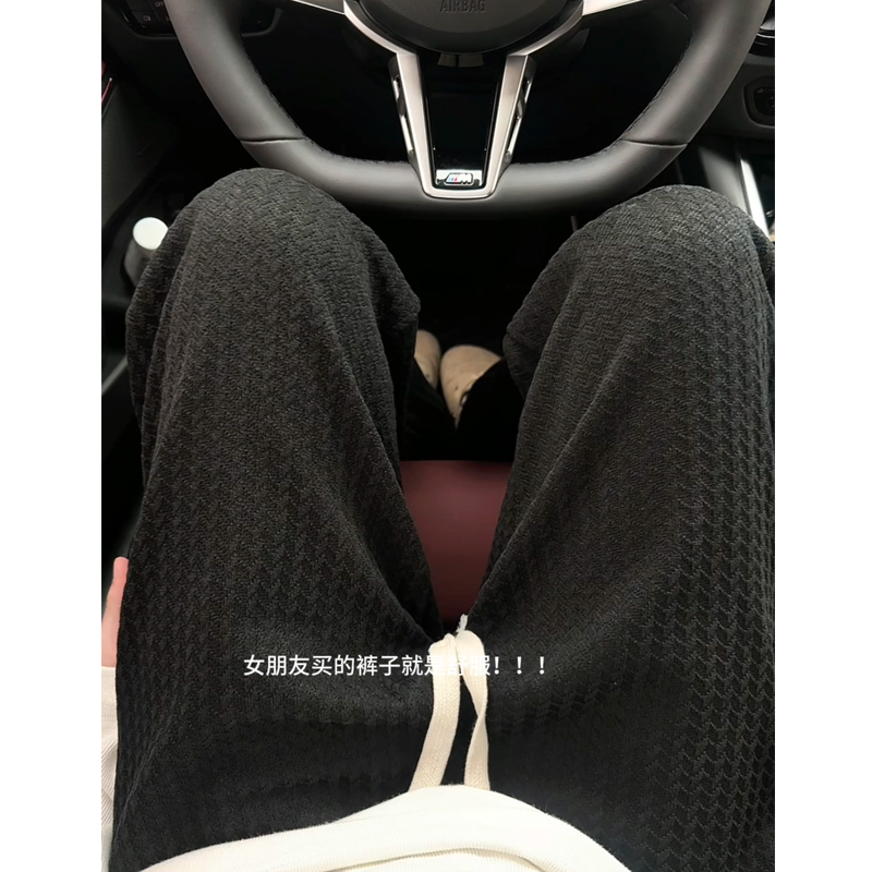 cleanfit美式复古显瘦大码休闲裤子男士直筒垂感宽松长卫裤秋季潮