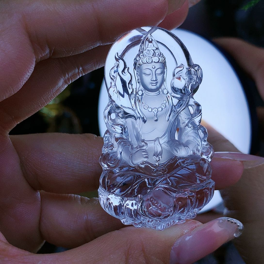 水晶颈饰未镶嵌M***明，