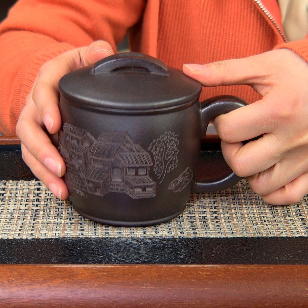 【闪购商品】绿泥茶杯高货放漏