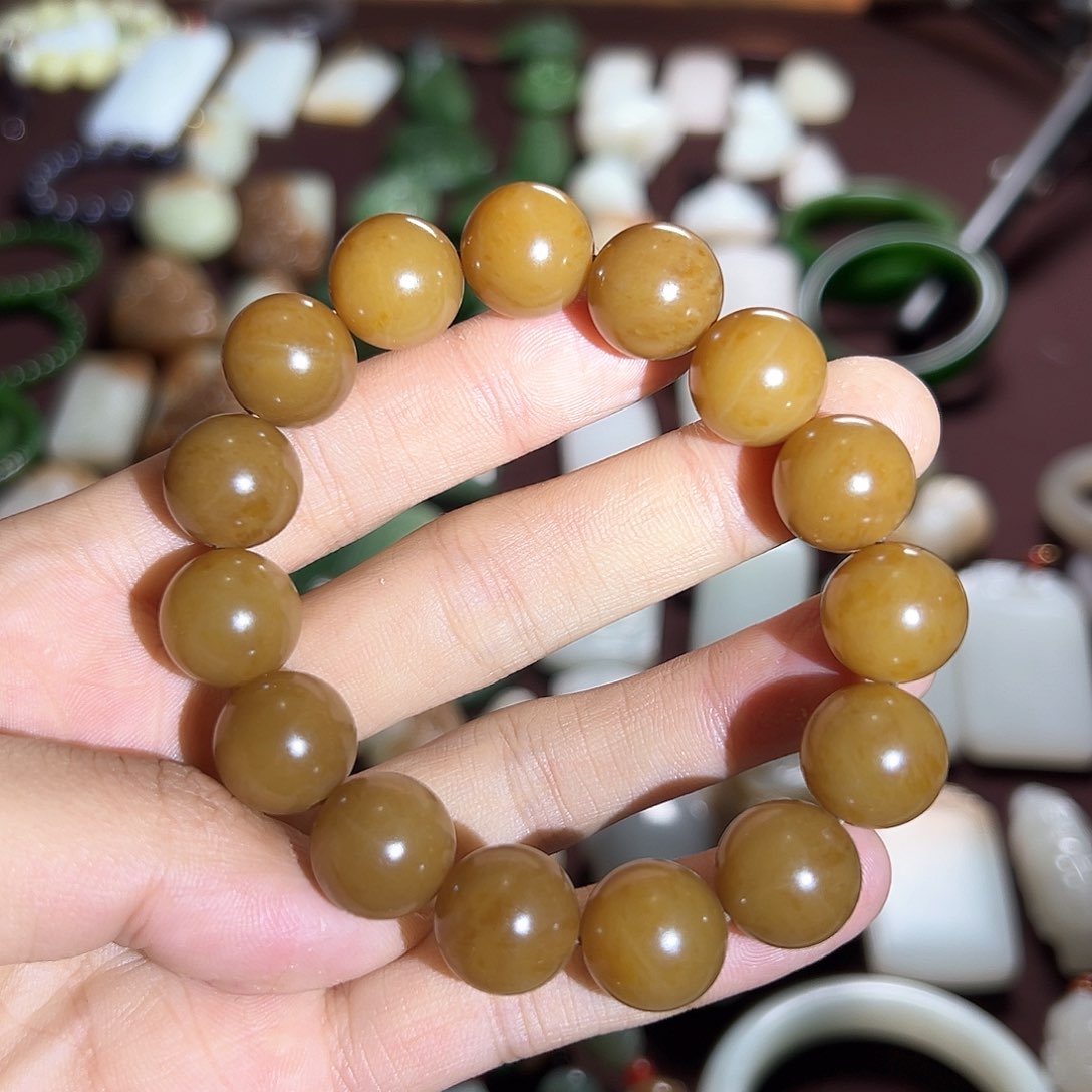 和田玉（糖玉）手串未镶嵌