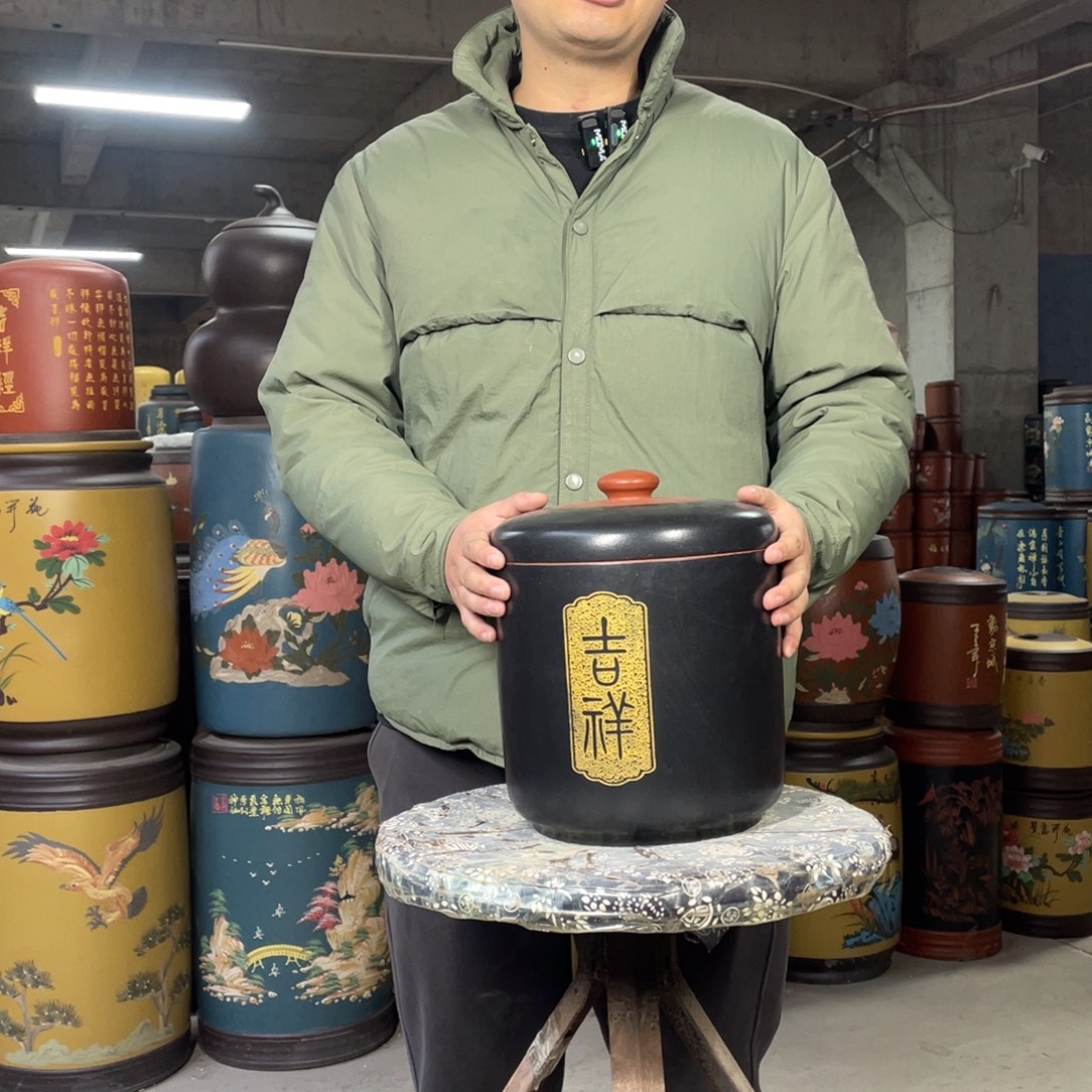宜兴原矿紫砂茶叶罐
