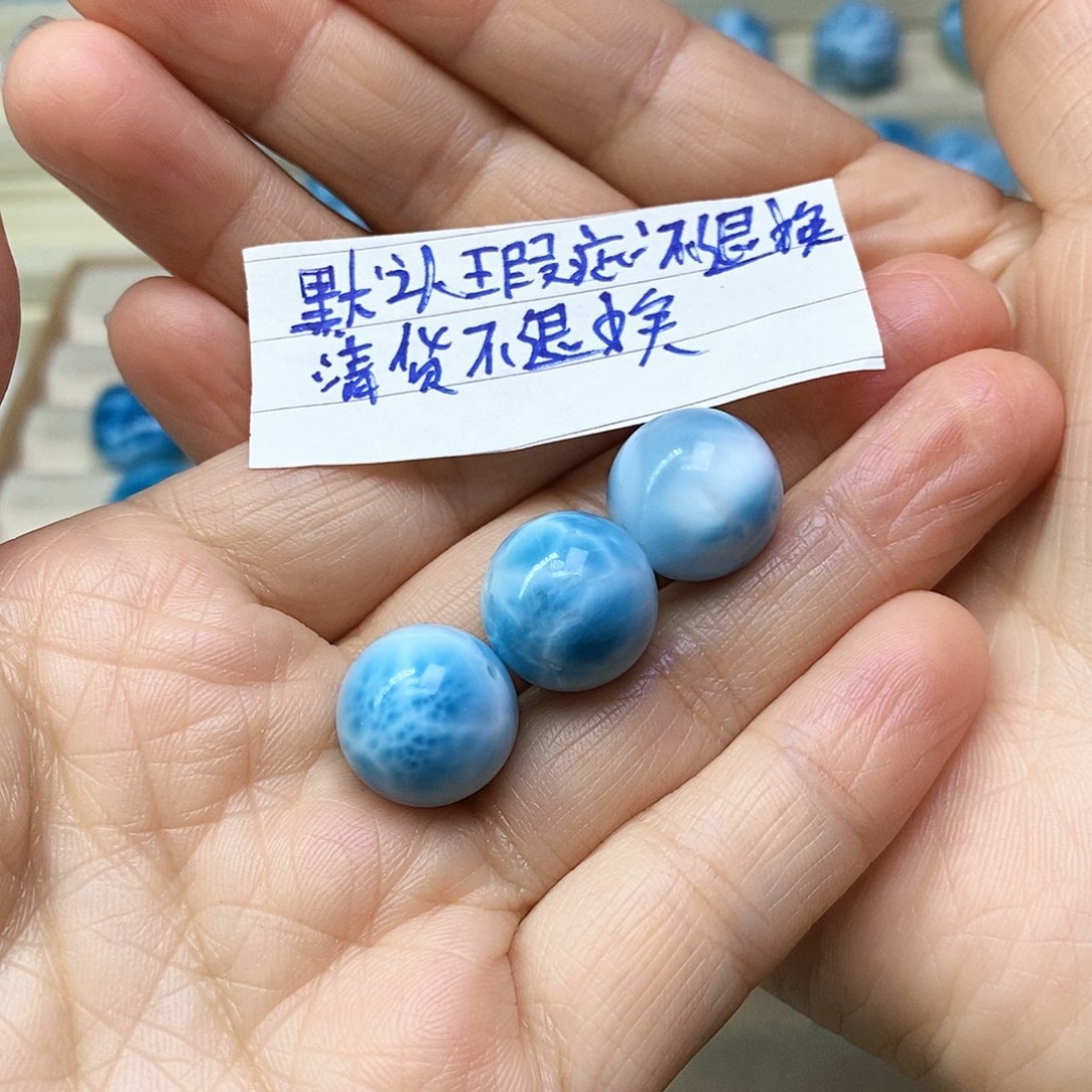 仇***针钠钙石（海纹石）未镶嵌颈饰