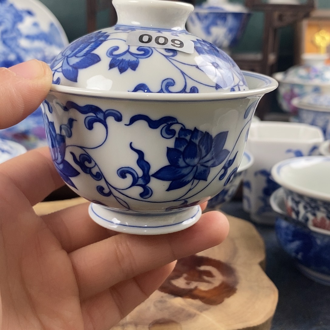 瓷片景德镇手绘青花茶器009